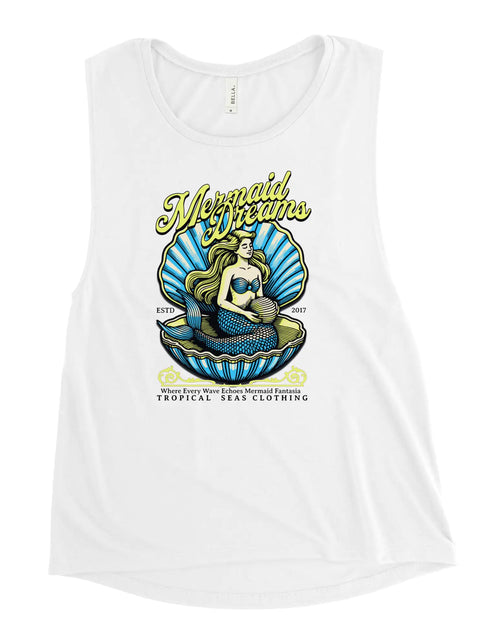 Load image into Gallery viewer, Ladies’ Tropical Mermaid Tank Top
