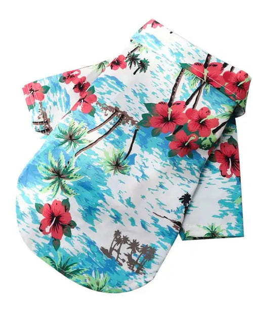 Load image into Gallery viewer, Hawaiian Tropical Dog T-Shirts
