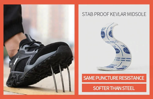 Load image into Gallery viewer, Anti-collision and Anti-smashing Breathable Safety Shoes
