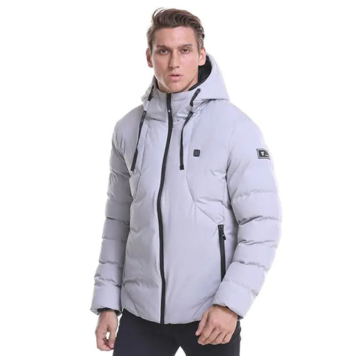 Load image into Gallery viewer, Fashion Men Women Electric Heated Jacket Heating Waistcoat USB Thermal Warm Cloth Feather Hot Sale Plus Size Winter Jacket
