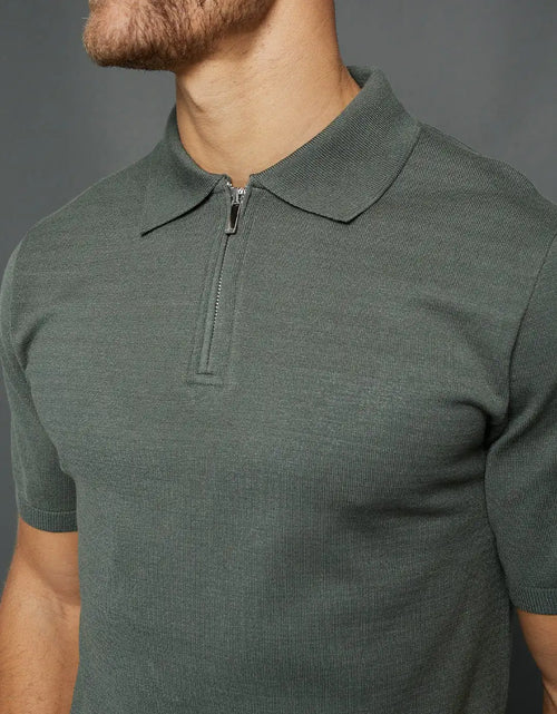 Load image into Gallery viewer, Knitted Short Sleeve Polo
