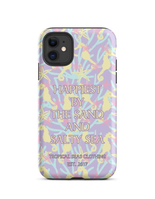 Load image into Gallery viewer, Happiest By the Sand and Salty Sea Tough Case for iPhone®
