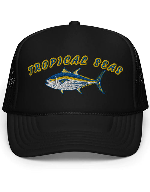 Load image into Gallery viewer, Tropical Seas Tuna Foam trucker hat
