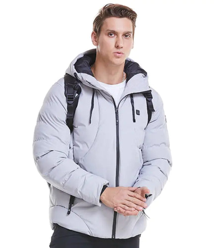 Fashion Men Women Electric Heated Jacket Heating Waistcoat USB Thermal Warm Cloth Feather Hot Sale Plus Size Winter Jacket