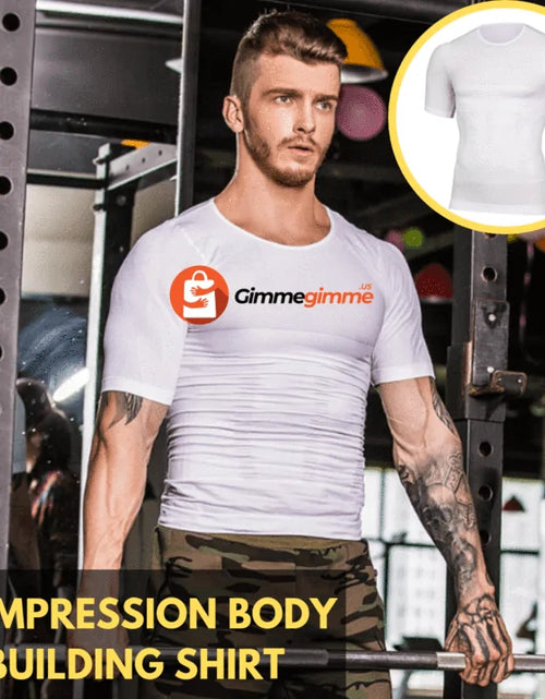 Load image into Gallery viewer, Compression Body Building Shirt Men
