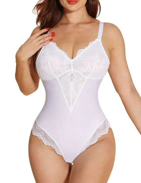 Load image into Gallery viewer, Lace Shapewear Bodysuit
