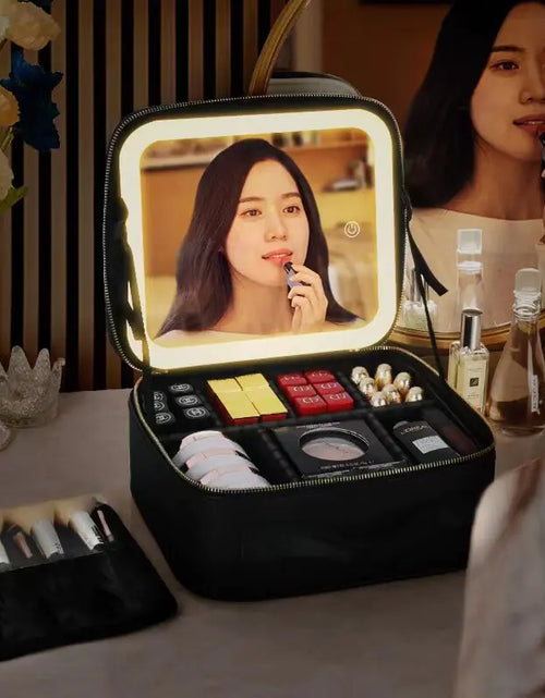 Load image into Gallery viewer, LED Light Cosmetic Bag
