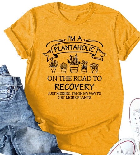 Women's Cute Oversized Plants T-shirts