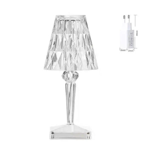 Load image into Gallery viewer, Diamond Table Lamp: USB Touch Sensor LED Night Light
