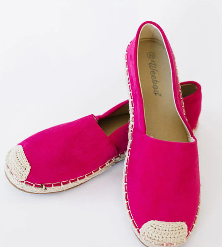 Casual Fuchsia Espadrille Shoes