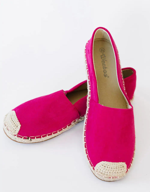 Load image into Gallery viewer, Casual Fuchsia Espadrille Shoes
