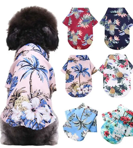 Hawaiian Tropical Dog T-Shirts