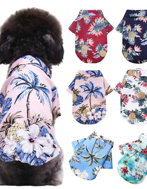 Load image into Gallery viewer, Hawaiian Tropical Dog T-Shirts
