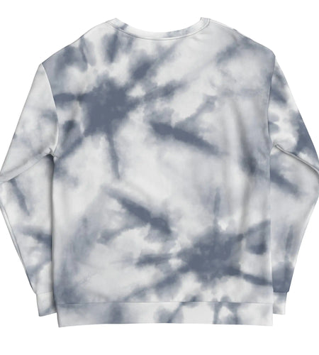 Grey Tie-Dye Vibe Tropical Sweatshirt