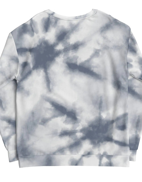 Load image into Gallery viewer, Grey Tie-Dye Vibe Tropical Sweatshirt
