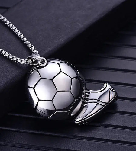 Soccer Shoe Pendant Necklace for Men