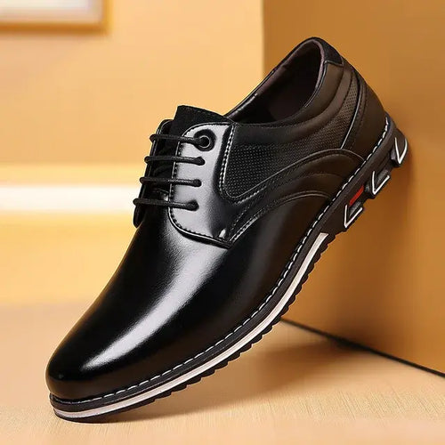 Load image into Gallery viewer, Retro Men Shoes Business Brand Leather Shoes
