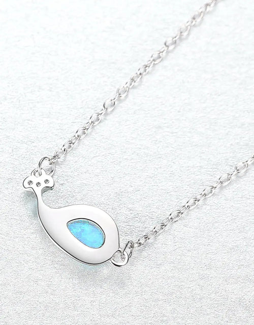 Load image into Gallery viewer, Opal Dolphin 925 Sterling Silver Necklace
