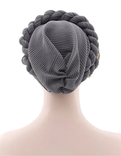 Load image into Gallery viewer, Double Braid Diamonds Turban
