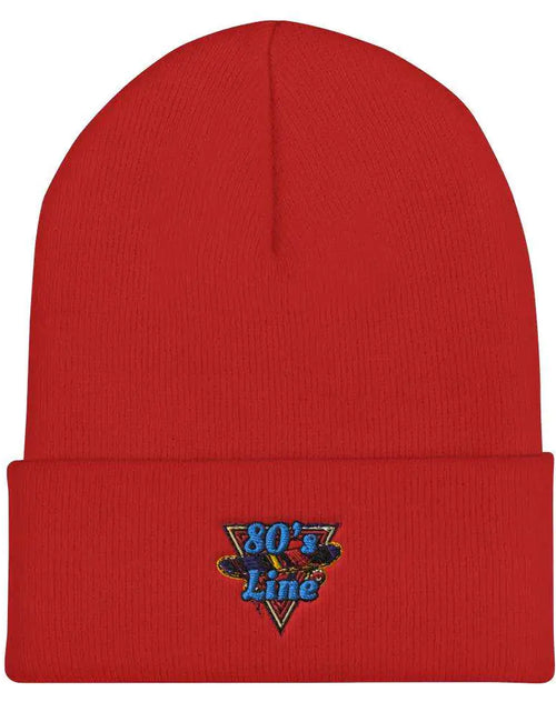 Load image into Gallery viewer, 80&#39;s Line Cuffed Beanie
