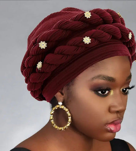 Double Braid Diamonds Turban