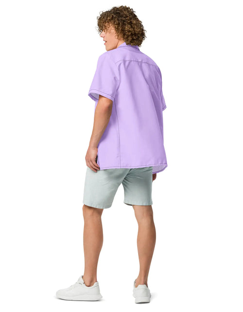 Load image into Gallery viewer, Deep Purple button shirt
