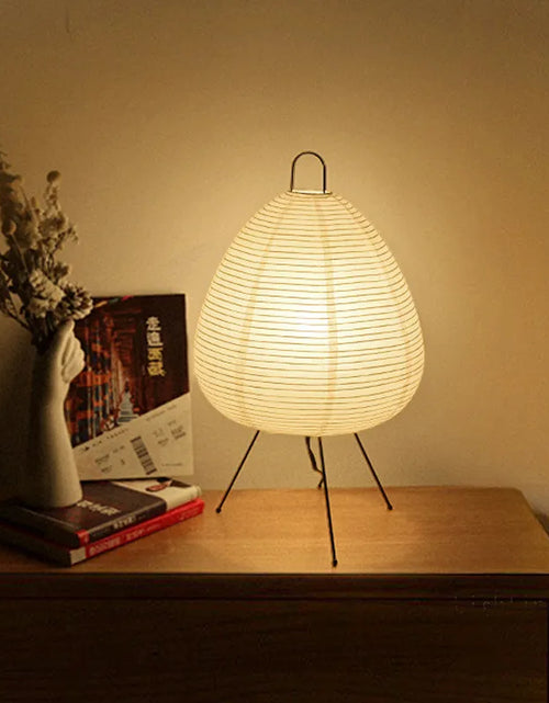 Load image into Gallery viewer, Japanese Akari Wabi-Sabi Table Lamp
