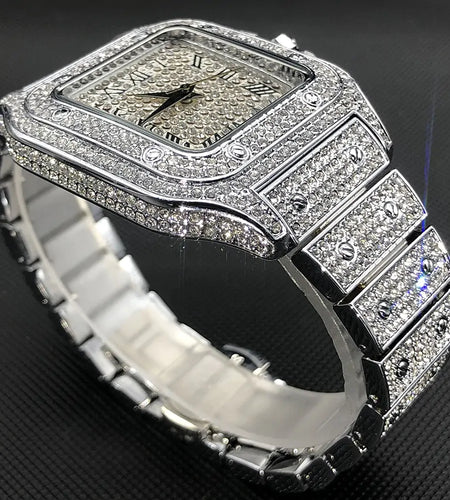 Waterproof Full Diamond Men's Watches
