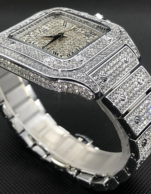 Load image into Gallery viewer, Waterproof Full Diamond Men&#39;s Watches
