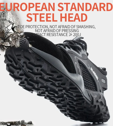 Anti-collision and Anti-smashing Breathable Safety Shoes