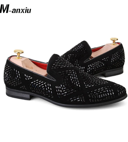 Rhinestone Shining Loafer Shoes