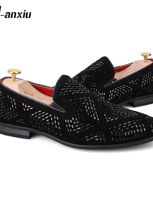 Load image into Gallery viewer, Rhinestone Shining Loafer Shoes
