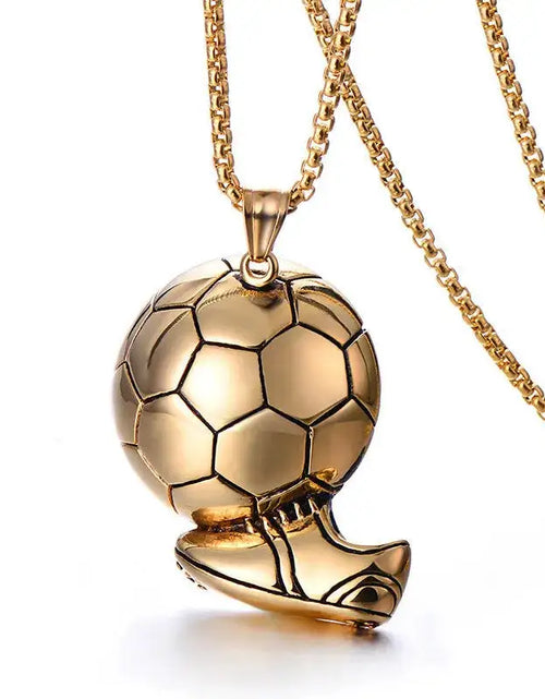 Load image into Gallery viewer, Soccer Shoe Pendant Necklace for Men
