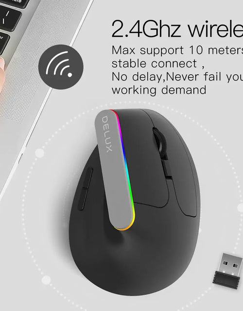 Load image into Gallery viewer, M618C Wireless Mouse Ergonomic 6D
