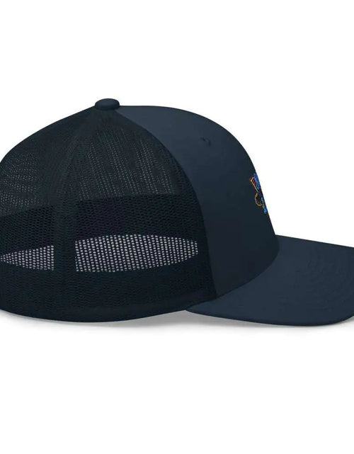 Load image into Gallery viewer, 80&#39;s Line Trucker Hat
