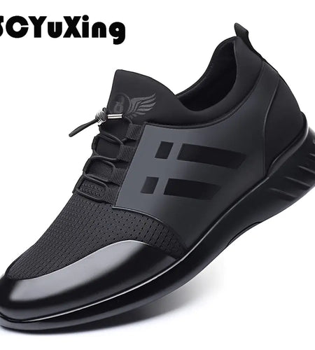 2022 Men's Shoes Quality Lycra+ Cow Leather Shoes Brand