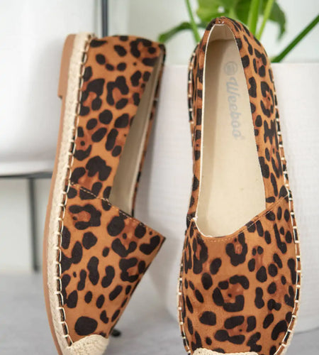Sexy Leopard Espadrille Shoes