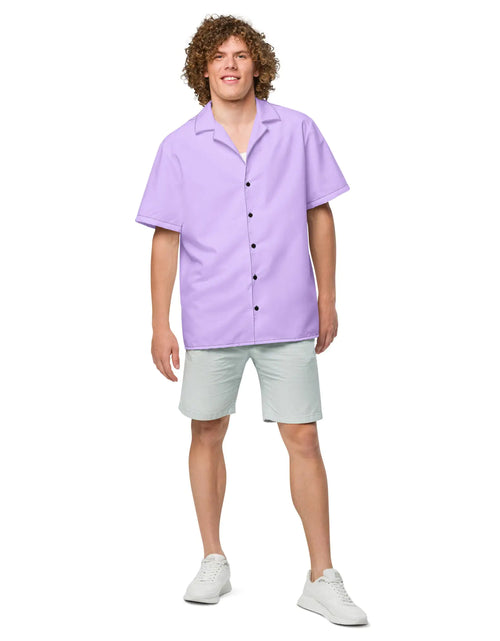 Load image into Gallery viewer, Deep Purple button shirt
