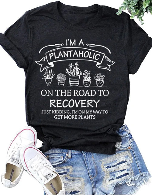 Load image into Gallery viewer, Women&#39;s Cute Oversized Plants T-shirts
