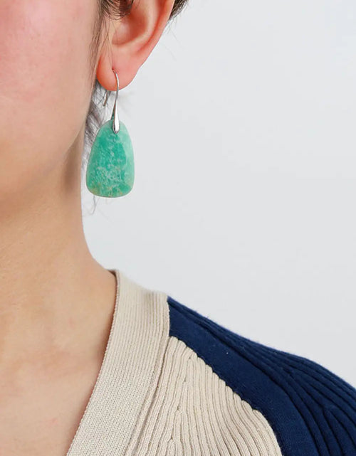 Load image into Gallery viewer, Natural Stone Dangle Earrings
