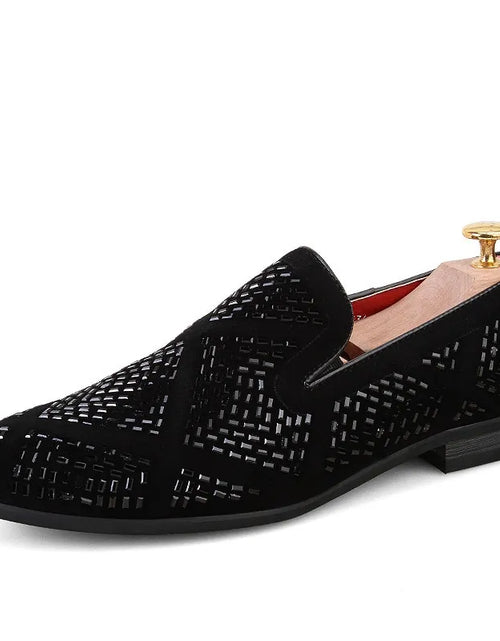 Load image into Gallery viewer, Rhinestone Shining Loafer Shoes
