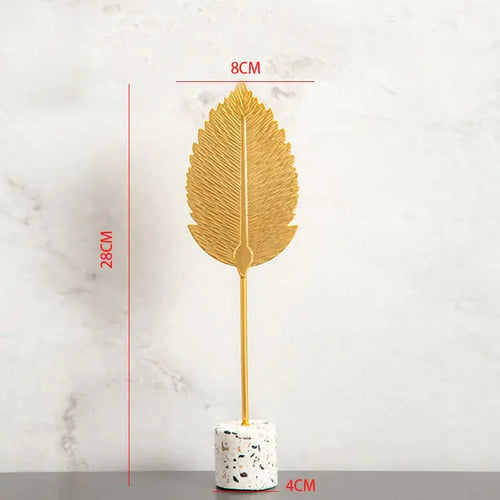 Load image into Gallery viewer, Nordic Gold Ginkgo  Leaves Sculpture
