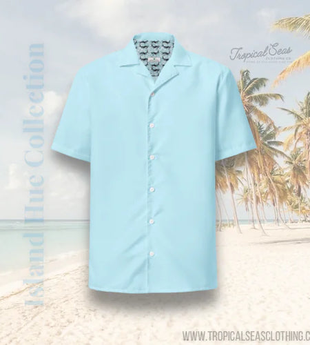 Bahama Water Blue button shirt