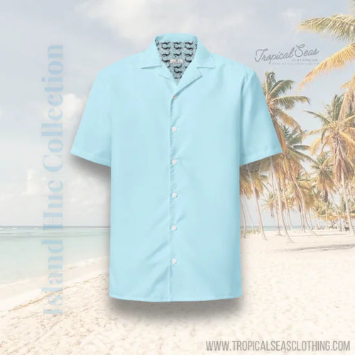 Load image into Gallery viewer, Bahama Water Blue button shirt
