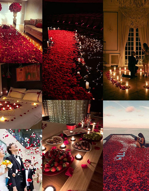 Load image into Gallery viewer, 3000 Pcs Rose Petals Artificial Silk Flower Petals for Valentine Day Wedding Party Flower Decoration
