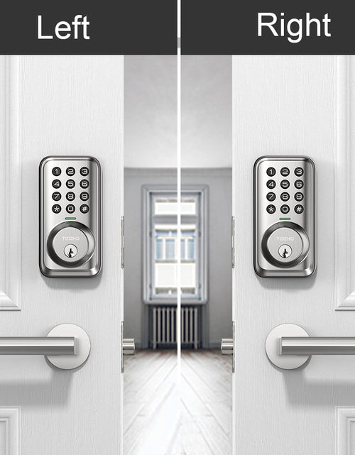 Load image into Gallery viewer, Keypad Keyless Entry Smart Electronic Digital Deadbolt Door Lock for Front Door - Satin Nickel
