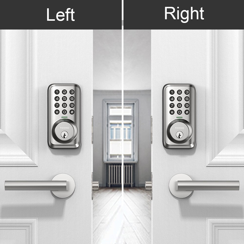 Keypad Keyless Entry Smart Electronic Digital Deadbolt Door Lock for Front Door - Satin Nickel