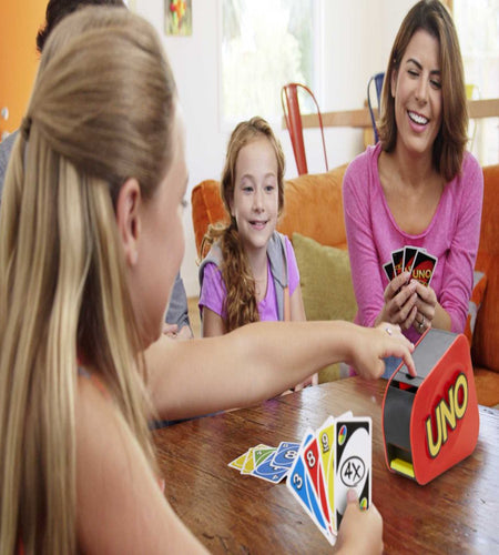 Attack Card Game for Family Night with Card Launcher Featuring Lights & Sounds