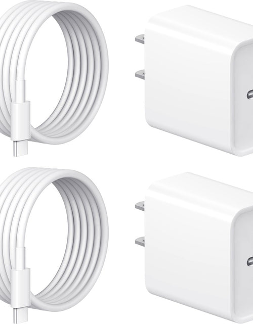 Load image into Gallery viewer, Iphone 14 13 12 11 Super Fast Charger-Apple Mfi Certified-High Speed Iphone Charger-6Ft Wall Charger-2-Pack 20W PD USB C Compatible with Iphone 14/14Pro/13/13 Pro/12/12Pro/Xs/Max/Xr/X/8/8 Plus
