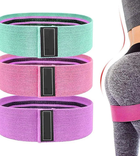 Elastic Rubber Resistance Bands for Yoga, Hip Circle Expander, Gym, Home Workout, 3Pcs
